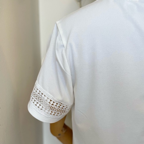 White Short Sleeve Blouse - Size S - Picture 6 of 7
